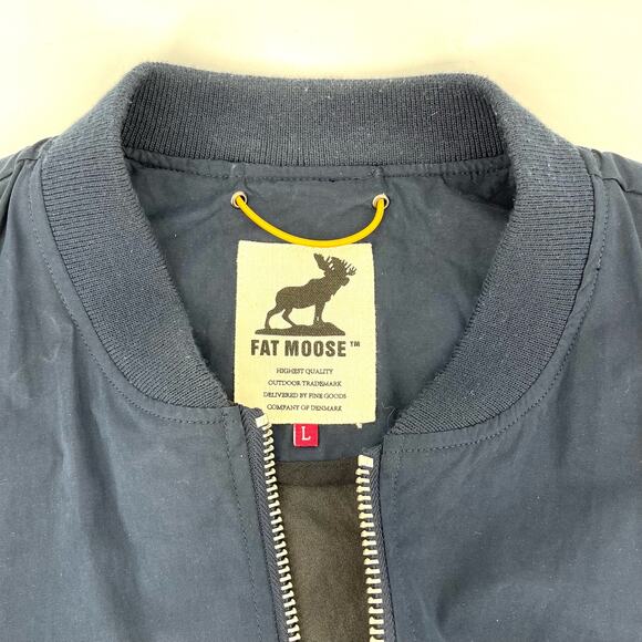 Fat Moose Men's Navy Cotton-blend Anorak Zip Jacket (L) - Picture 4 of 8